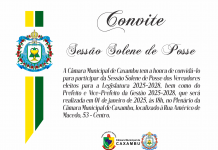 CONVITE – SESSÃO SOLENE DE POSSE