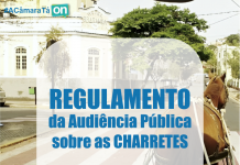 REGULAMENTO DA AUDIÊNCIA PÚBLICA SOBRE AS CHARRETES